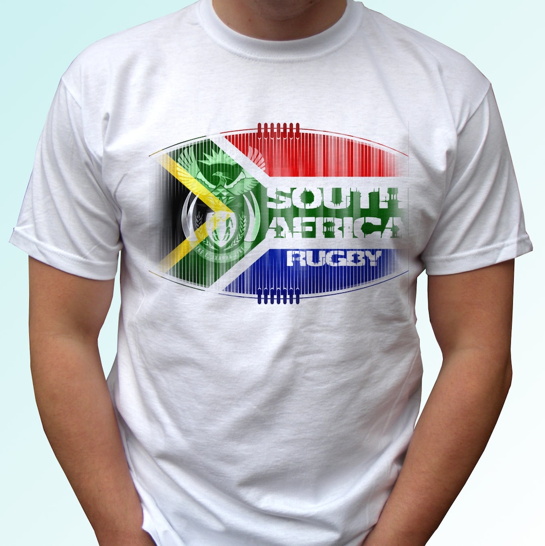 South Africa Rugby T Shirt Top Tee Christmas Birthday Gift Custom ...