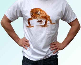 Gecko t shirt Christmas birthday gift cute animal art print graphic tee funny wildlife unisex animal lover pet eco friendly cotton gifts