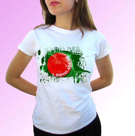 bandera camiseta blanca top mangas cortas Etsy