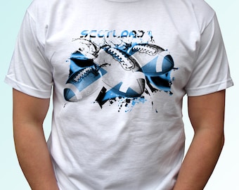Schottland Rugby-T-Shirt Spitzen-T-Shirt Weihnachten Geburtstagsgeschenk Individueller Vaterländischer Mode-Grafikdesign-Weltcup Sport-Urlaubs-Reise
