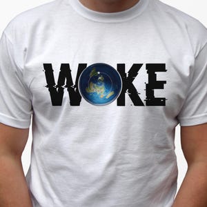 Flat Earth T-shirt top T-shirt grafisch ontwerp wakker model kunst kaart herenkleding verjaardag kerstcadeau voor hem haar gepersonaliseerde idee inspiratie