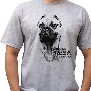 Perro De Presa Canario t shirt gift Xmas Christmas birthday present idea dog lovers art graphic design personalized custom clothing men kids