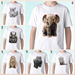 Animal print gifts t shirt Christmas birthday gift cute art graphic tee funny portraits wildlife unisex animal lover pet eco friendly cotton