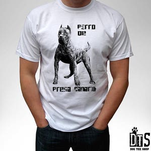 Perro De Presa Canario t shirt gift Xmas Christmas birthday present idea dog lovers art graphic design personalized custom clothing men kids
