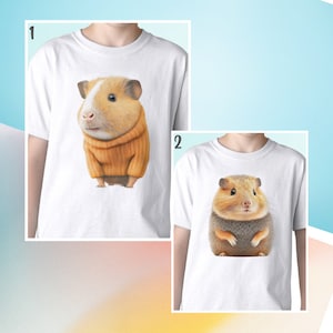 Camiseta de conejillo de indias, camiseta superior, regalo de cumpleaños de Navidad para ella, él, mamá, ropa para hombres, mujeres y niños, diseño gráfico de arte humorístico personalizado