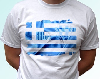 Greece t shirt top tee Christmas Birthday Gift Custom Personalized Patriotic Fashion Art Graphic Design World Cup Sport Holiday Travel Trip