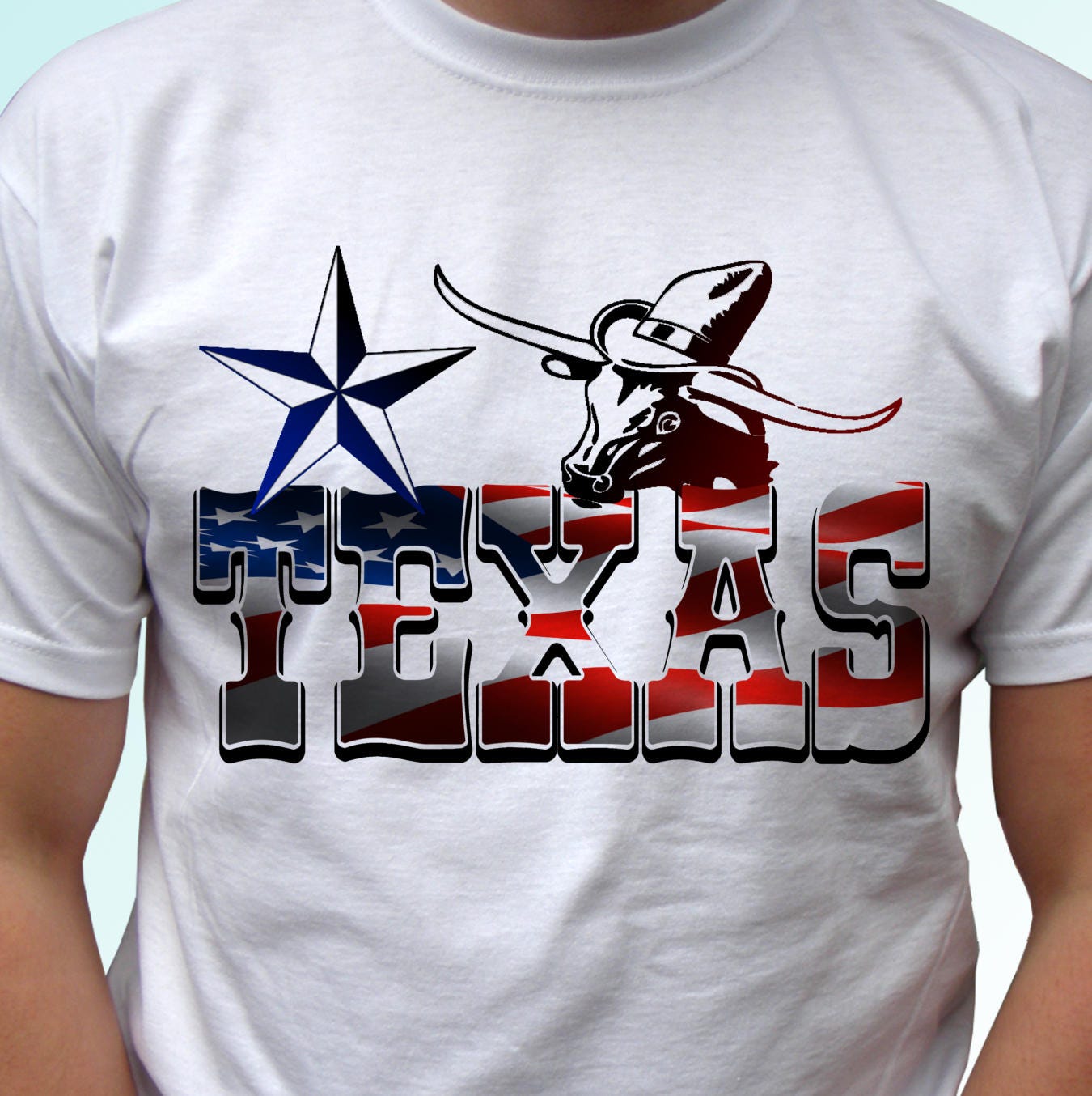 80s SIERRA Truck light colors apparel - Texas State - T-Shirt