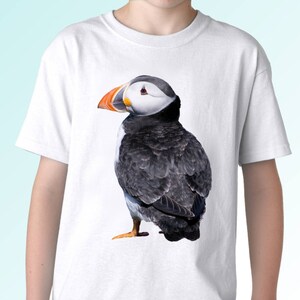 Puffin t shirt top tee design art birthday gift - mens, womens, kids, baby sizes