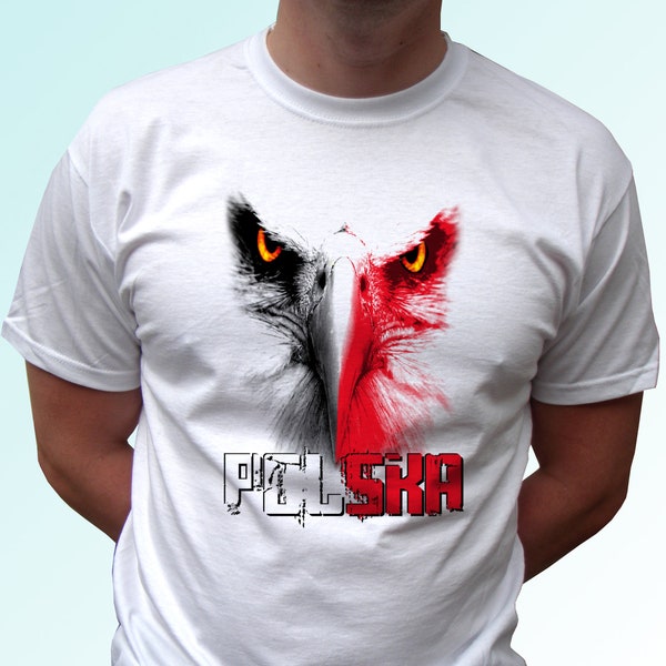 Polska koszulka Poland t shirt eagle design top tee short sleeves birthday gift -  All Sizes