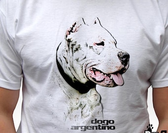 Dogo Argentino t shirt gift Xmas Christmas birthday present idea dog lovers breed art graphic design personalized custom clothing mens kids