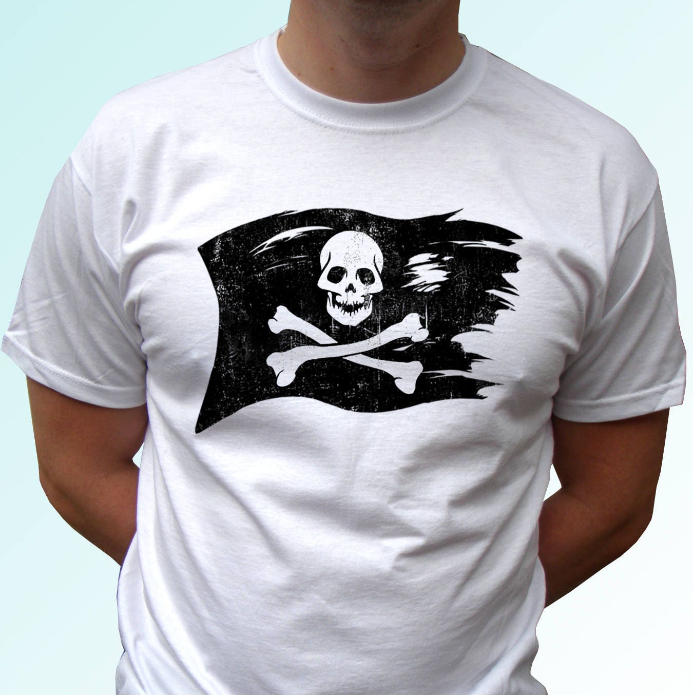 how to cut a tshirt into a pirate shirt