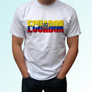 Ecuador t shirt top tee Christmas Birthday Gift Custom Personalized Patriotic Fashion Art Graphic Design World Cup Sport Holiday Travel Trip