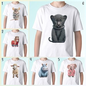 Animals t shirt Christmas birthday gift cute animal print art phic tee funny wildlife unisex animal lover pet eco friendly cotton gifts