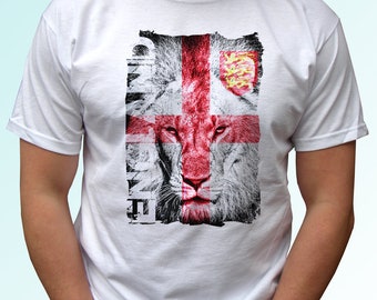 England T Shirt English Fan Tee Gift for Dad Supporter Unisex Top Apparel Match Day Lions Graphic Cross Flag Design World Tournament 2026
