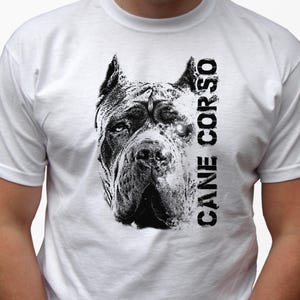 Cane Corso t-shirt geschenken T-shirt hondenras kunst print grafisch ontwerp verjaardag kerstcadeau voor hem herenkleding gepersonaliseerde ideeën