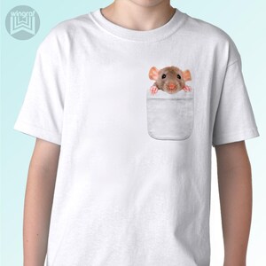 Rat t shirt no2 t shirt Christmas birthday gift cute animal print graphic tee funny wildlife unisex animal lover eco friendly cotton gifts image 4
