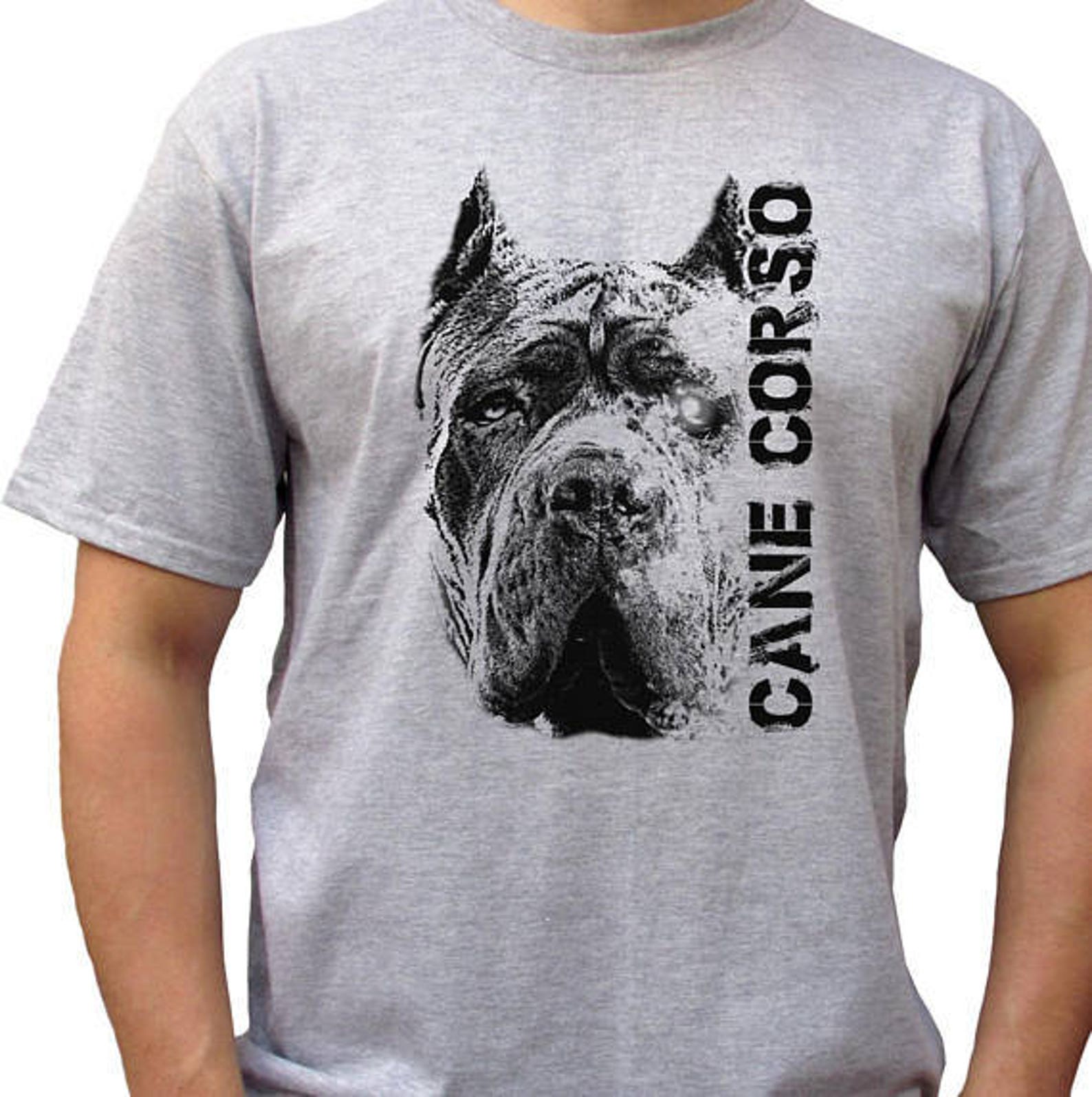 Cane Corso grey t shirt top 100 ringspun cotton tee graphic Etsy