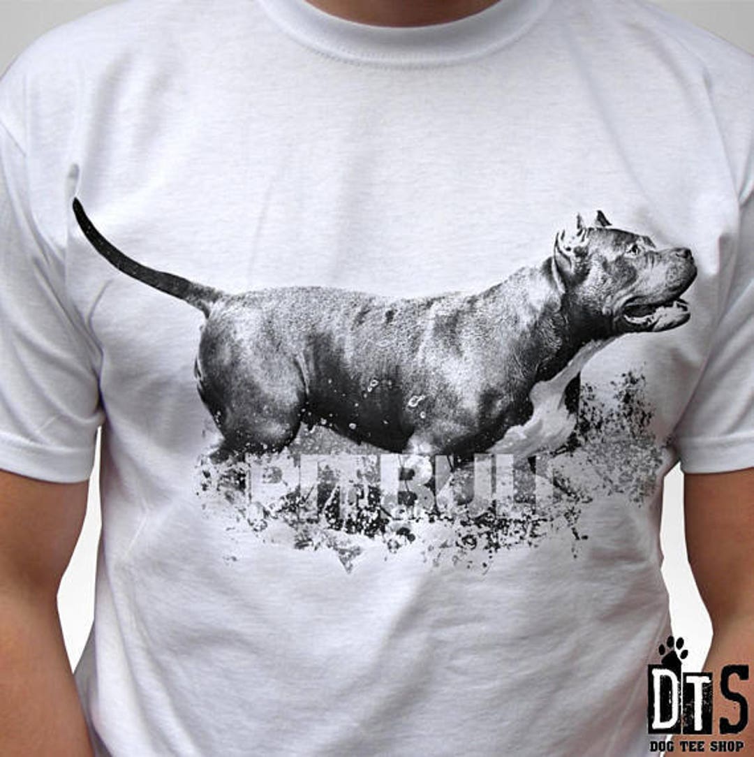 pitbull white shirt