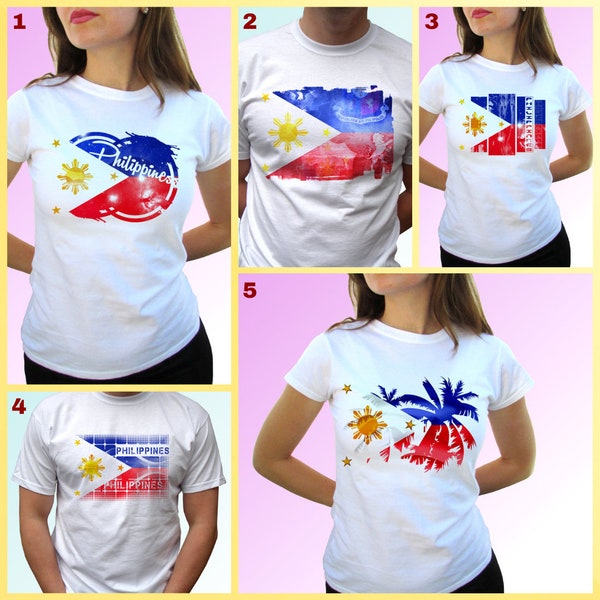 Philippines t shirt flag top tee palm dsign short sleeves birthday gift  - Mens, Womens, Kids, Baby - All Sizes!