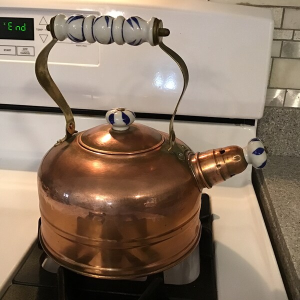 Copper Tea Kettle Etsy