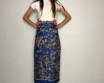 Vintage handmade floral maxi skirt