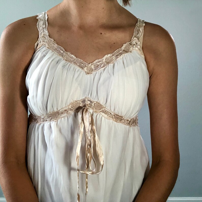50/'s sheer nightgown