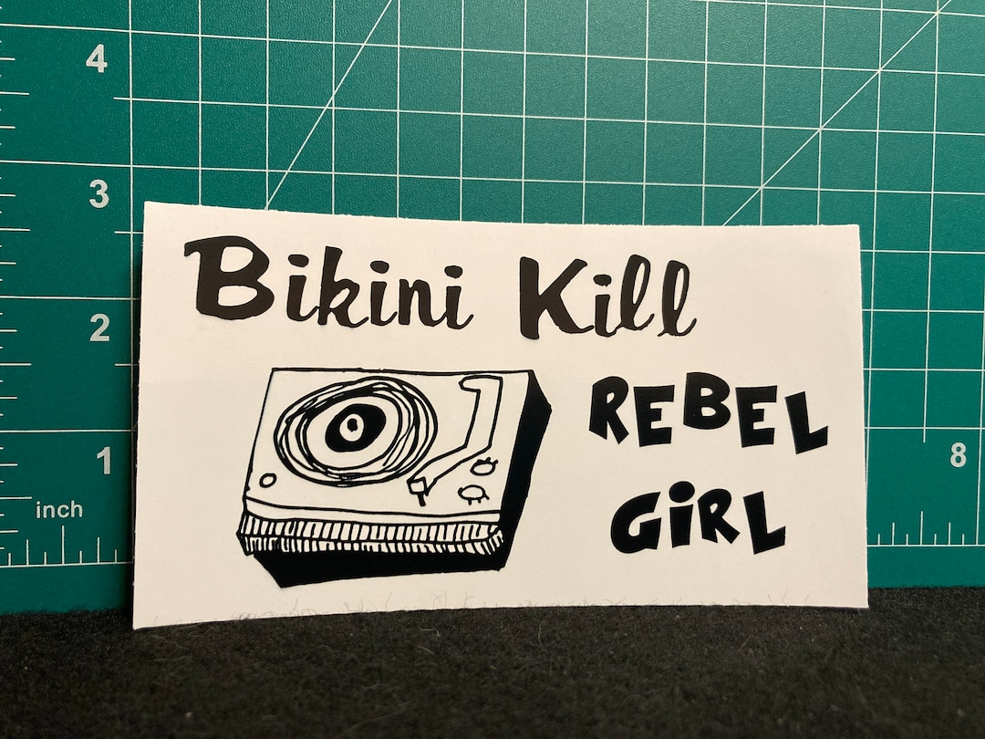 Bikini Kill Rebel Girl Vinyl Sticker Punk Rrriot Girl Etsy