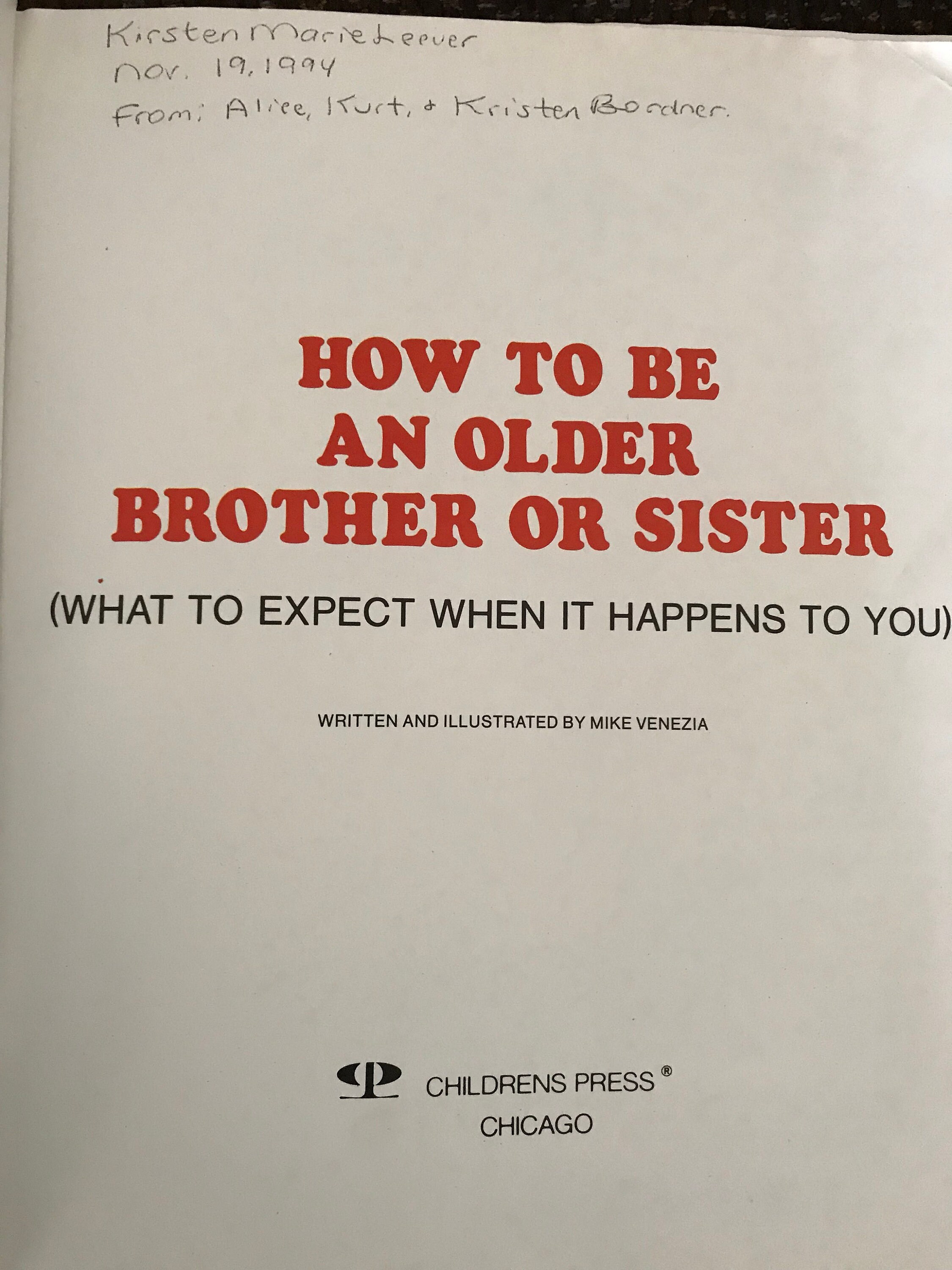 How to be an Older Brother or Sister: What to Expect When it | Etsy