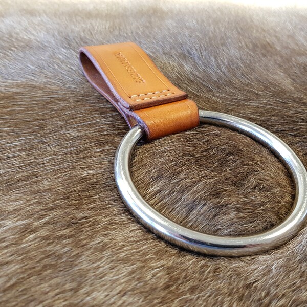 Steel Axe Ring Belt Sheath - Hazelnut Brown