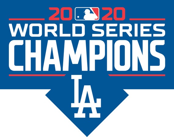 Dodgers World Series Champions 2020 Vector Logo | Etsy