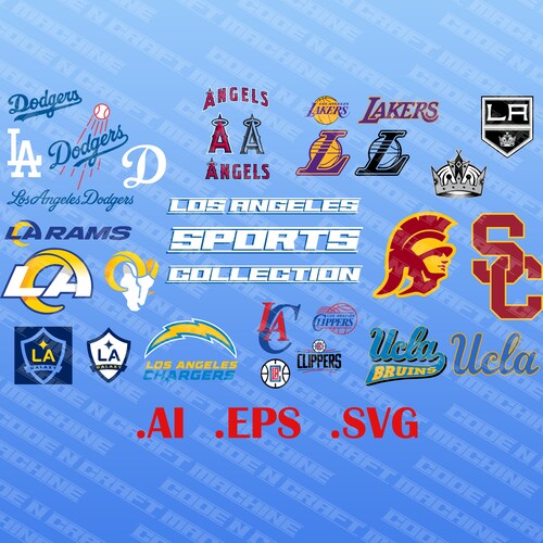LOS ANGELES SVG California Svg Baseball Svg Silhouette Svg | Etsy