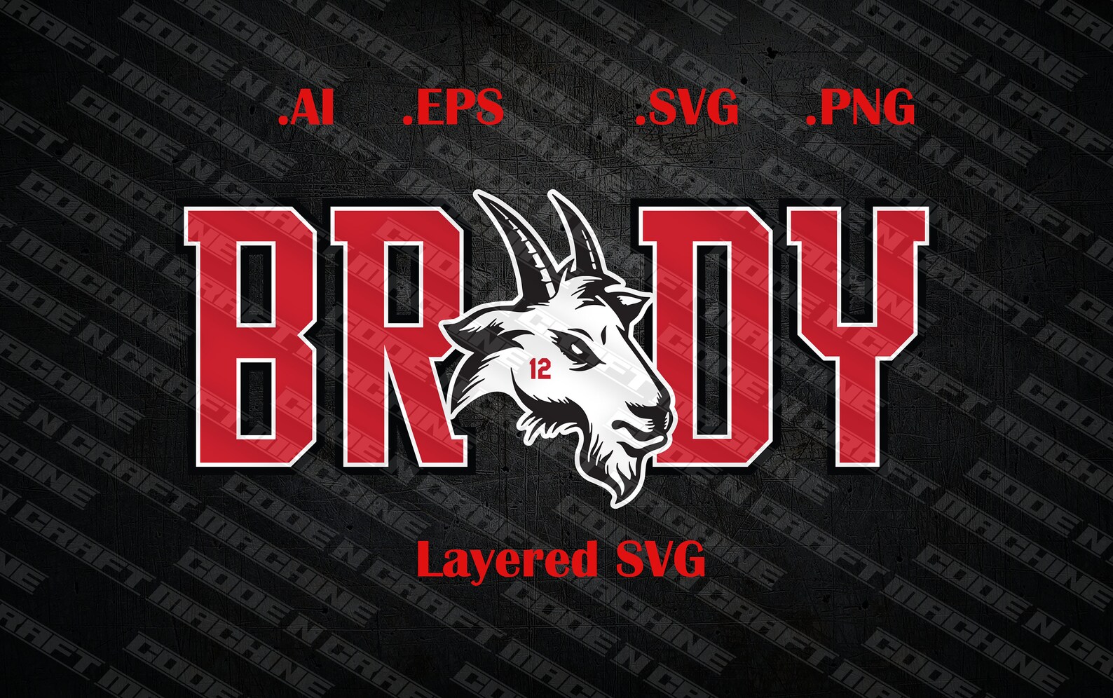 Tom Brady GOAT Svg - Etsy