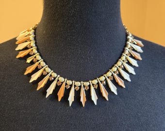 Gold and Neutrals Stunning Collar Necklace