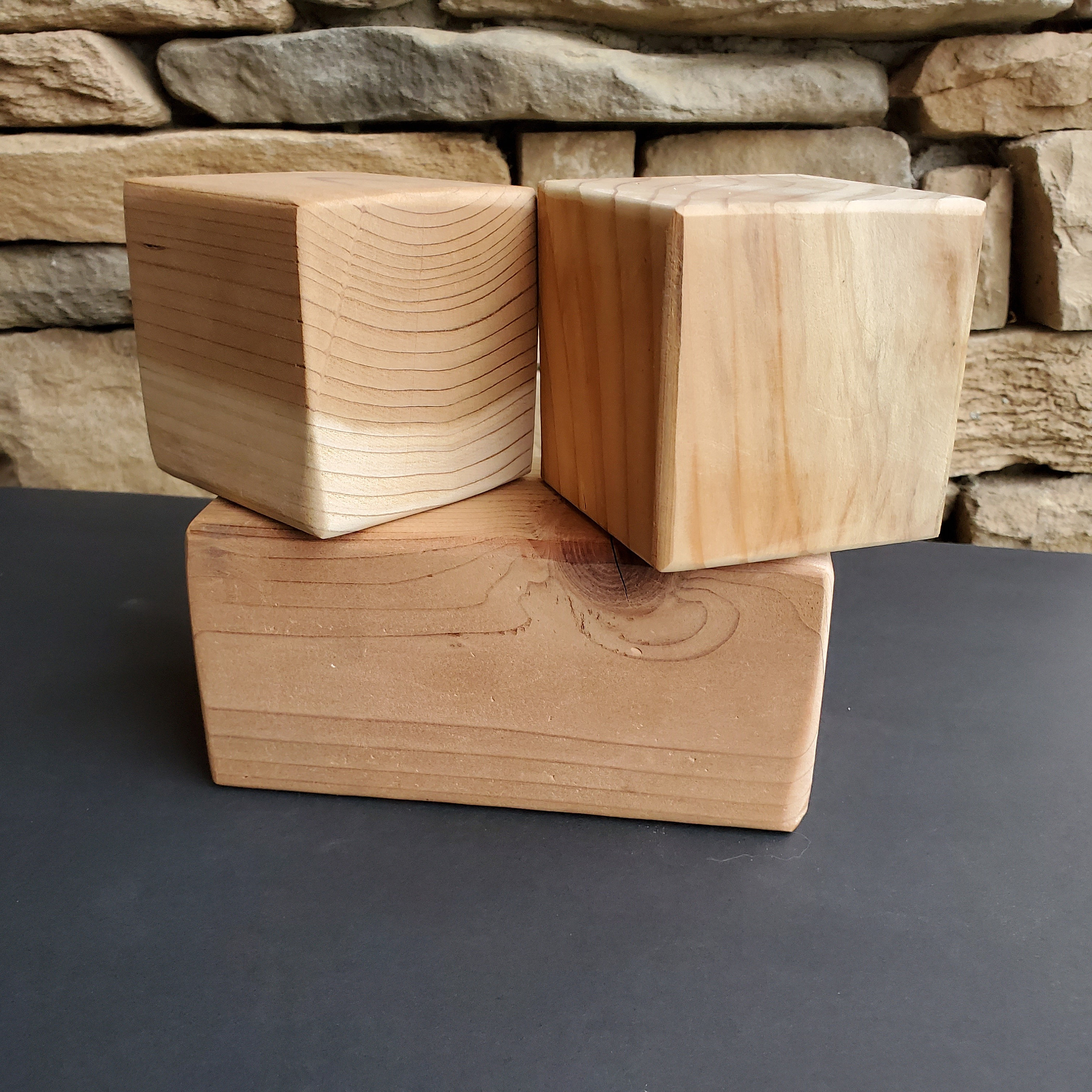 Eastern Red Cedar Wood Blocks 3.5" x 3.5"x 1"