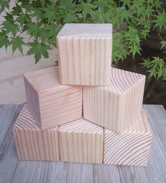 6 inch wooden blocks