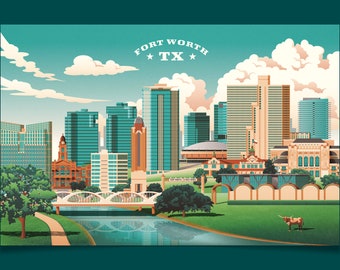 Travel Poster - Fort Worth, Texas