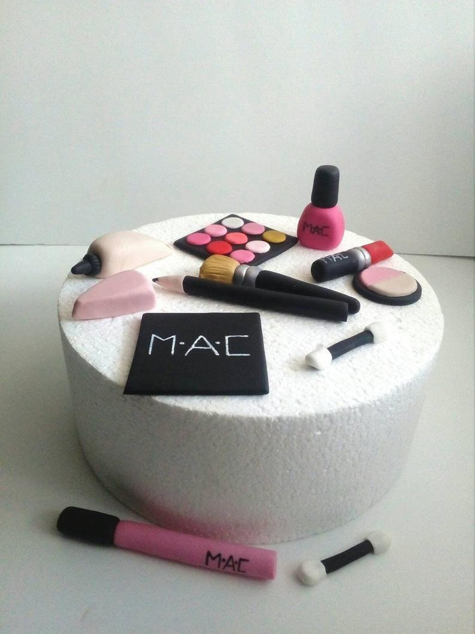 Makeup fondant cake toppers 12 pcs. Cosmetic cake set Etsy