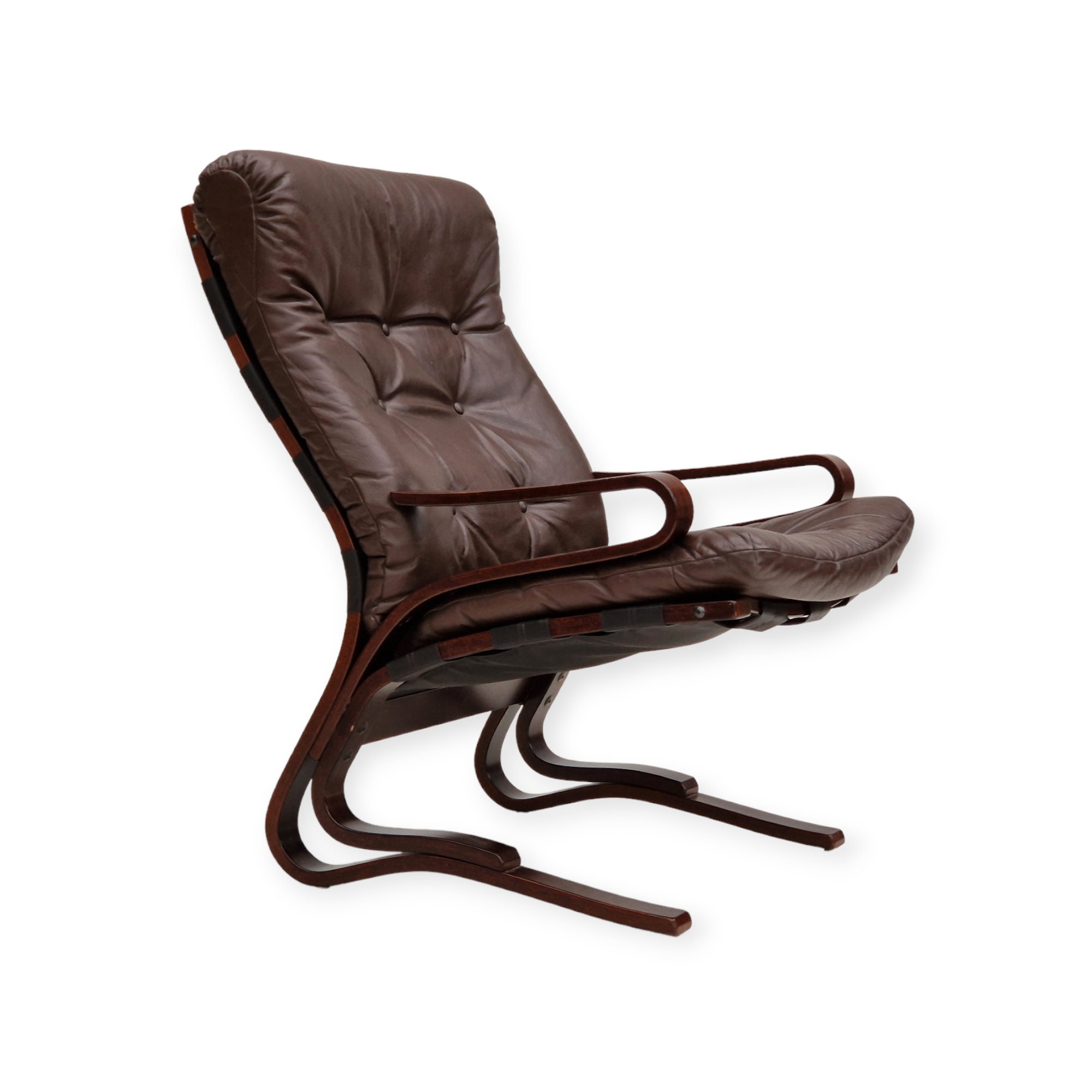 1970s Norwegian Design Lounge Chair Model kengu by Else and Nordahl Solheim for Rybo Rykken. Etsy
