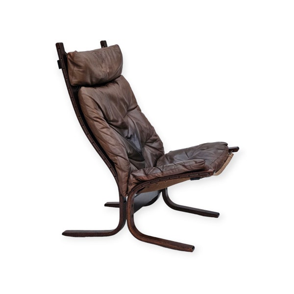 1970’s, Norwegian design, "Siesta" lounge chair by Ingmar Relling, leather, bentwood.