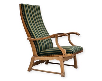 1950-60s, Danish highback rocking chair, original very good condition.