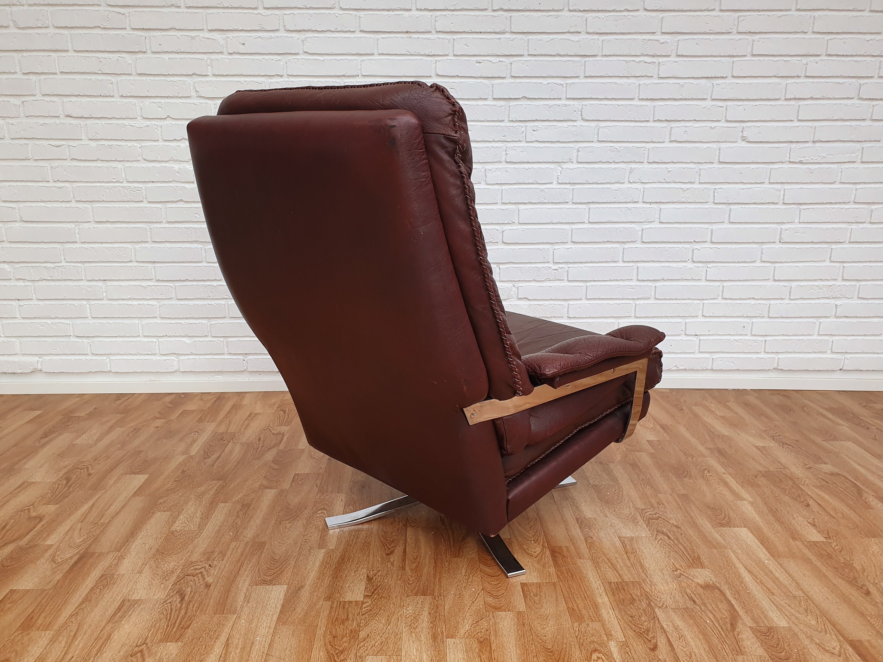 Swedish Design 70s, Arne Norell Loungechair, Original Upholstery