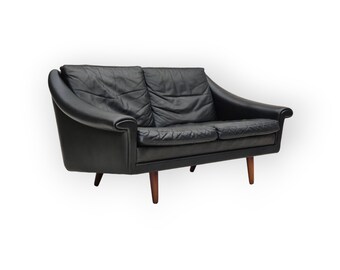 1960s Danish Leather Sofa: Aage Christiansen "Matador" Model