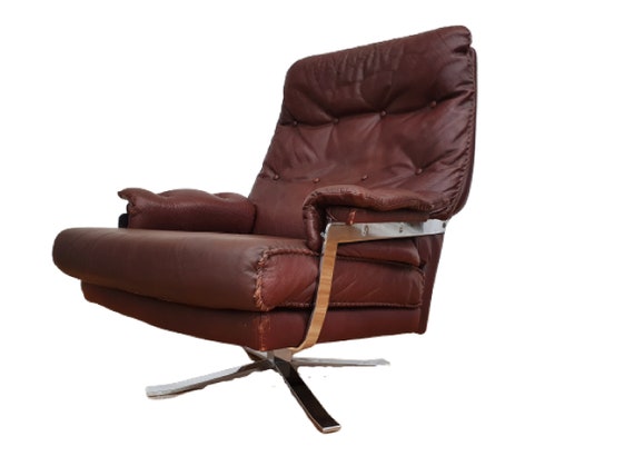 Swedish Design 70s, Arne Norell Loungechair, Original Upholstery