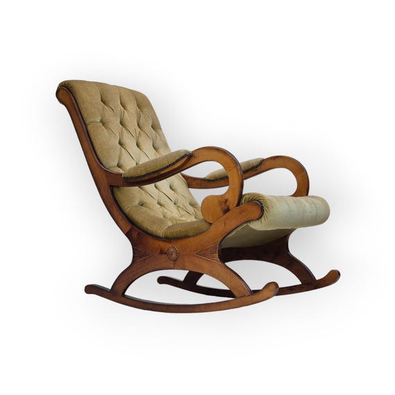 Scandinavian wooden rocking chair shop