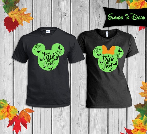 Glow in the dark disney halloween shirts hotsell