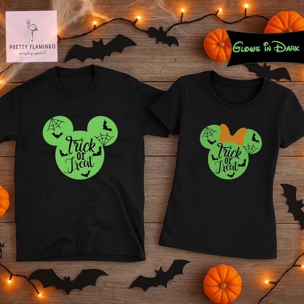 Chemise Halloween souris, chemise Halloween pas si effrayante, chemises Halloween famille, chemise phosphorescente, chemise Halloween, chemise famille, Halloween