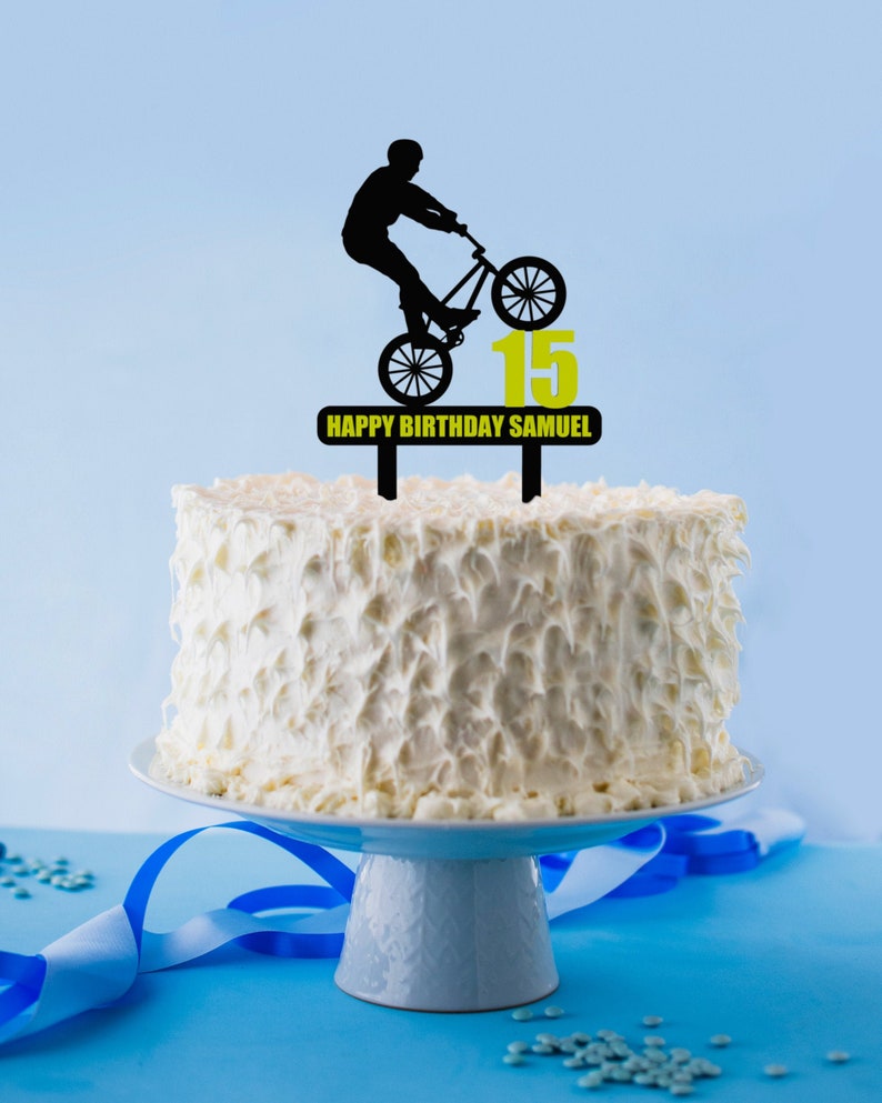 Personalised Birthday Cake Stake Topper Decoration 3D Print Etsy
