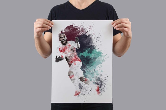 Alexandre Lacazette Poster Poster Print Arsenal Poster Art Etsy