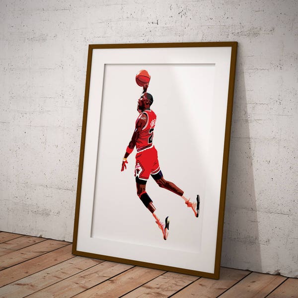 Michael Jordan Last Shot Poster Etsy UK