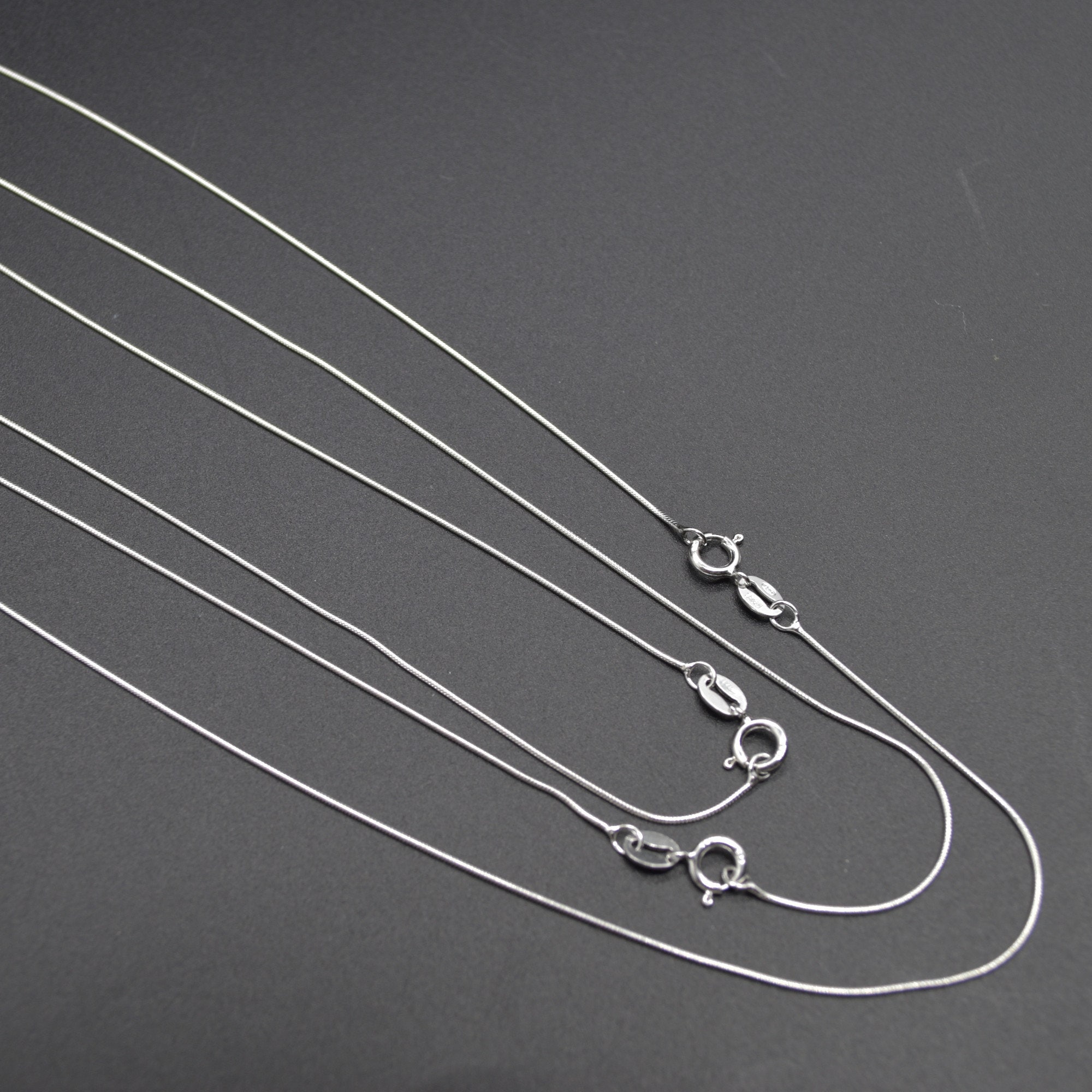 Vintage 16 Inch Italy 925 Sterling Silver Snake Chain